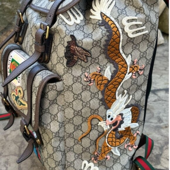 Gucci Courrier Soft GG Supreme Backpack - Picture 9 of 12